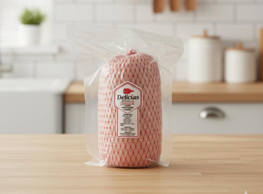 Jamón embuchado cocido Malla Roja