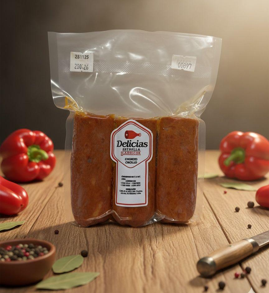 Paquete de chorizo criollo al vacio