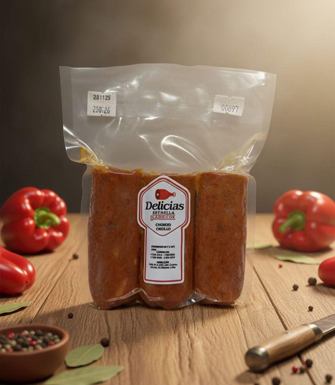 Paquete de chorizo criollo al vacio